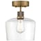 Access Lighting Port Nine Chardonnay, Chardonnay LED SemiFlush, Antique Brushed Brass Finish, Clear Glass 63147LEDDLP-ABB/CLR - alternate 5
